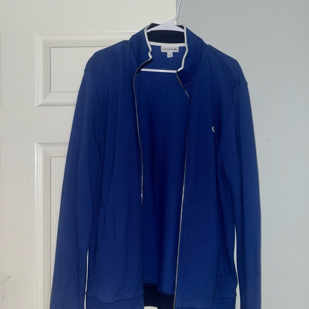 Lacoste Royal Blue Jacket with White Trim